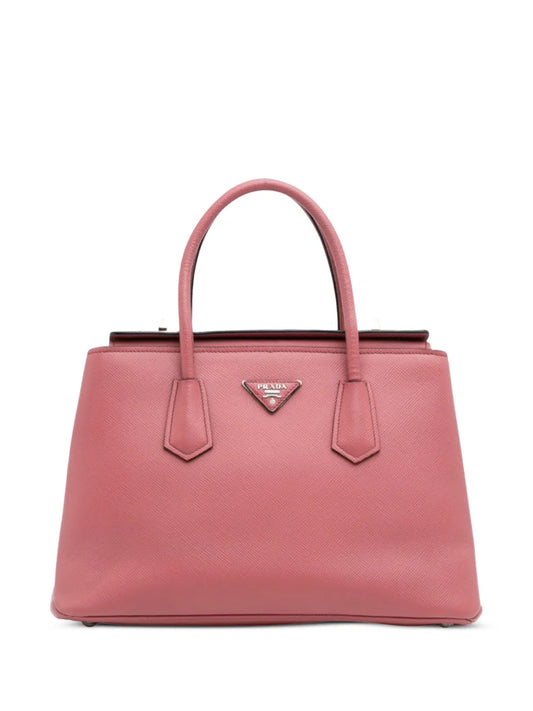 Pre-OwnedPrada Pre-Owned2010-2025 Saffiano Cuir Turnlock Twin satchel