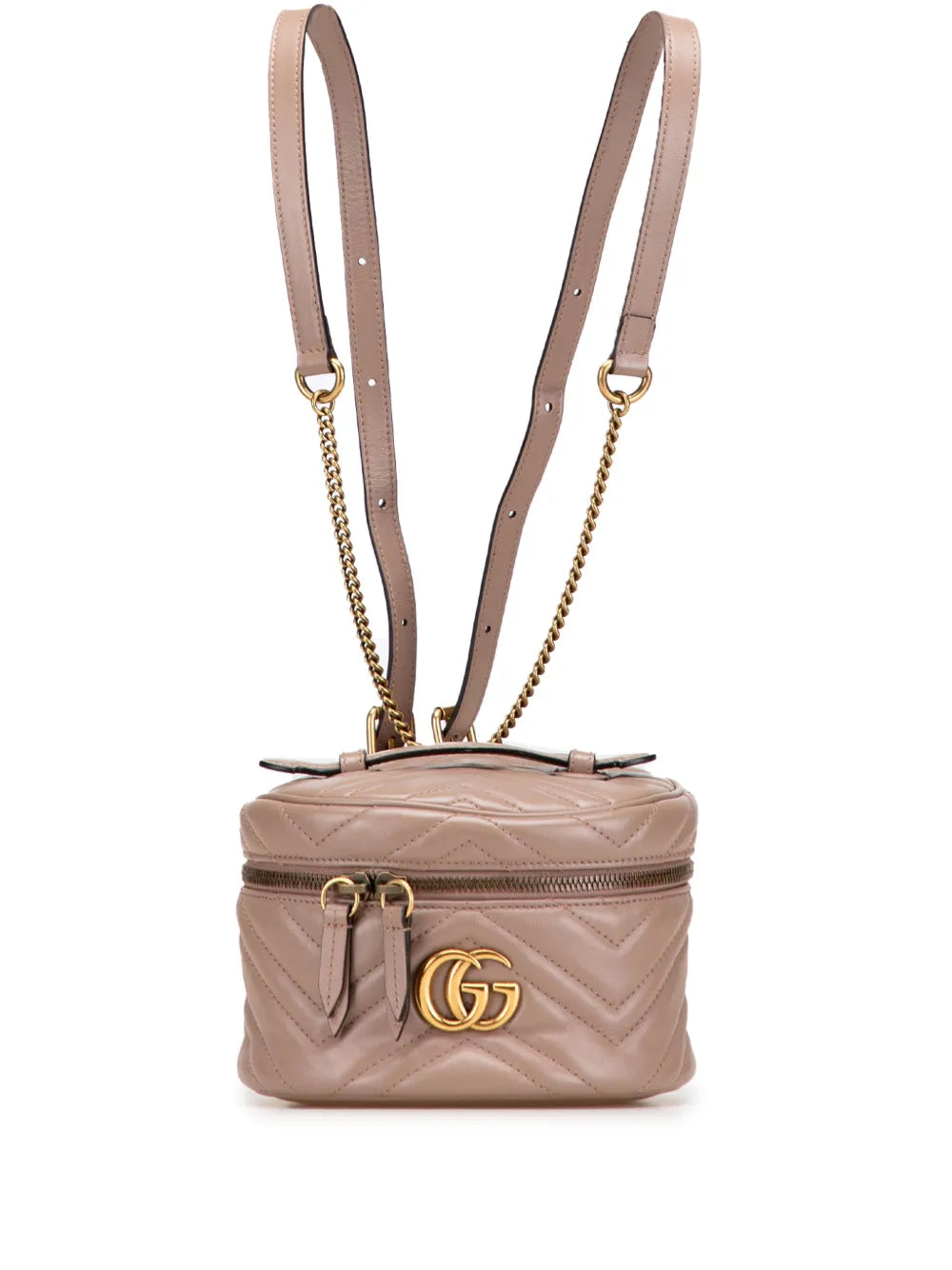 Pre-OwnedGucci Pre-Owned2016-2025 GG Marmont Round Matelasse Leather backpack