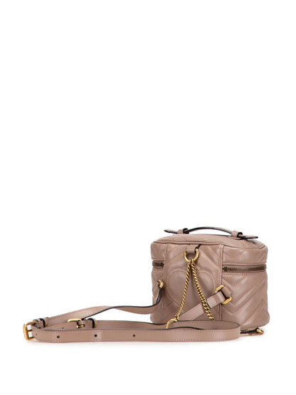 Pre-OwnedGucci Pre-Owned2016-2025 GG Marmont Round Matelasse Leather backpack