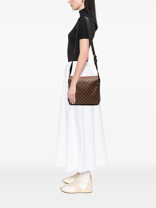 Pre-OwnedLouis Vuitton Pre-Owned1998 Damier Ebene Naviglio crossbody bag floriamart.shop