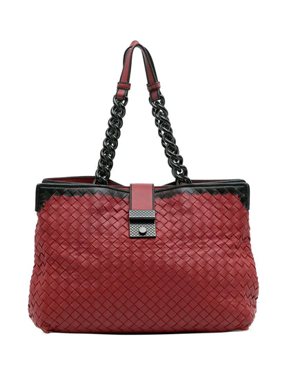 Pre-OwnedBottega Veneta Pre-Owned2012-2025 Nappa Intrecciato Karung Glass tote bag
