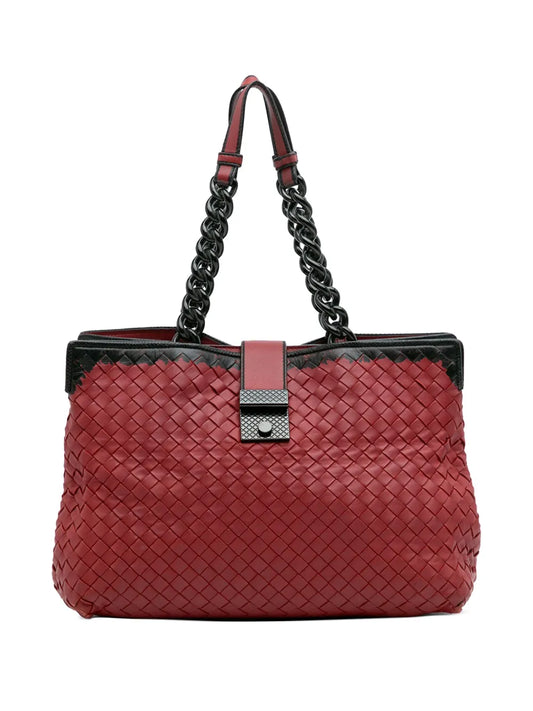 Pre-OwnedBottega Veneta Pre-Owned2012-2025 Nappa Intrecciato Karung Glass tote bag