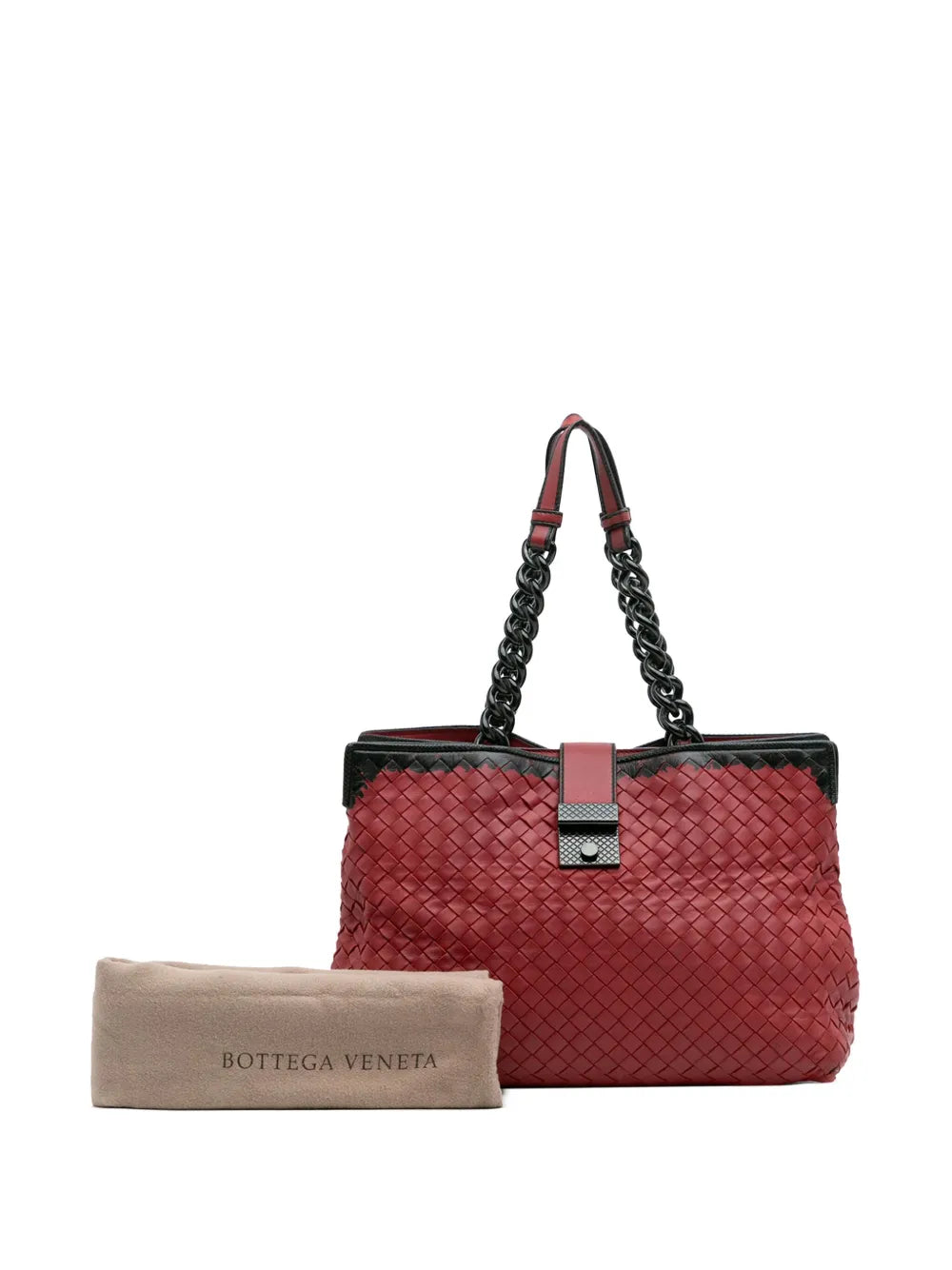 Pre-OwnedBottega Veneta Pre-Owned2012-2025 Nappa Intrecciato Karung Glass tote bag