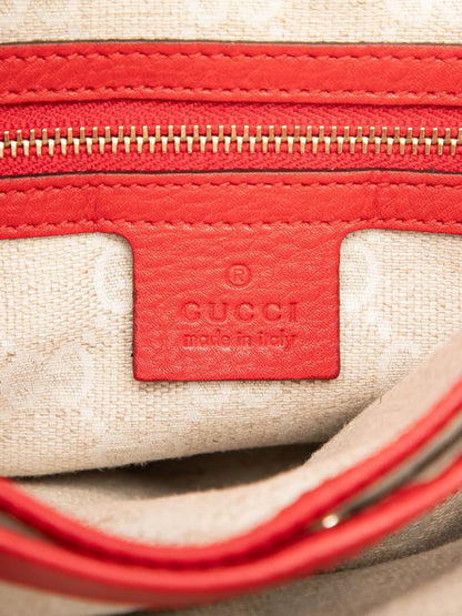 Pre-OwnedGucci Pre-Owned2000-2015 Small Pebbled Calfskin Diana Bamboo Top Handle Tote satchel