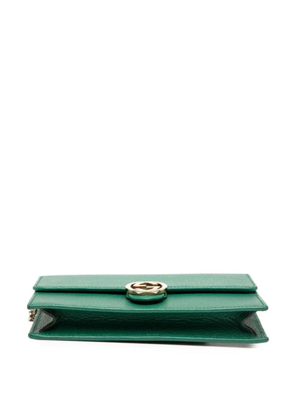 Pre-OwnedGucci Pre-Owned2016-2025 Interlocking G Dollar Calfskin Wallet on Chain crossbody bag