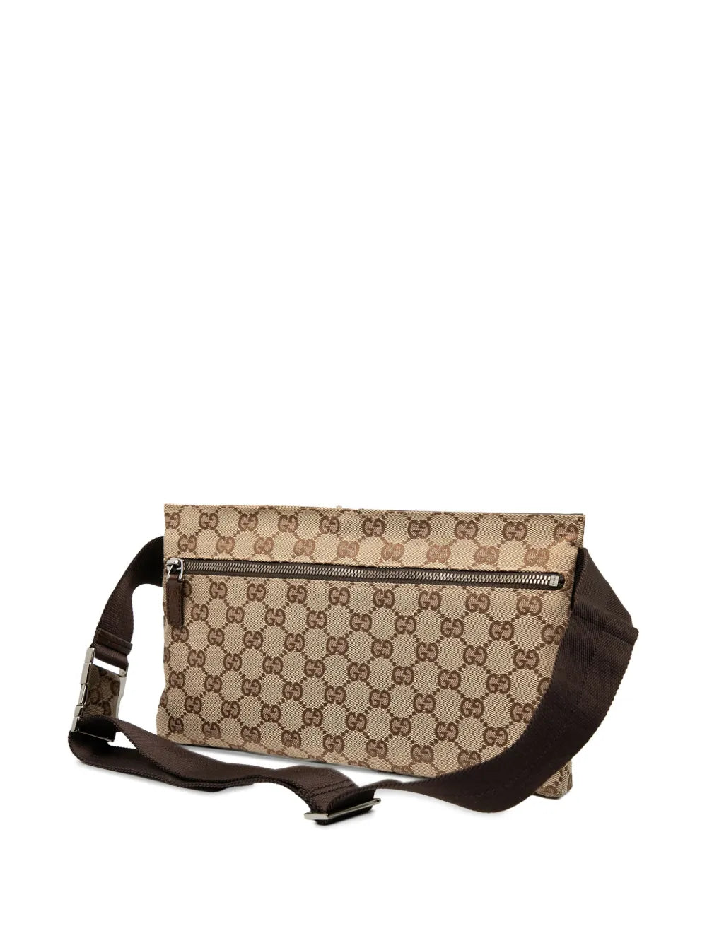 Pre-OwnedGucci Pre-Owned2000-2015 GG Canvas Double Pocket belt bag floriamart.shop