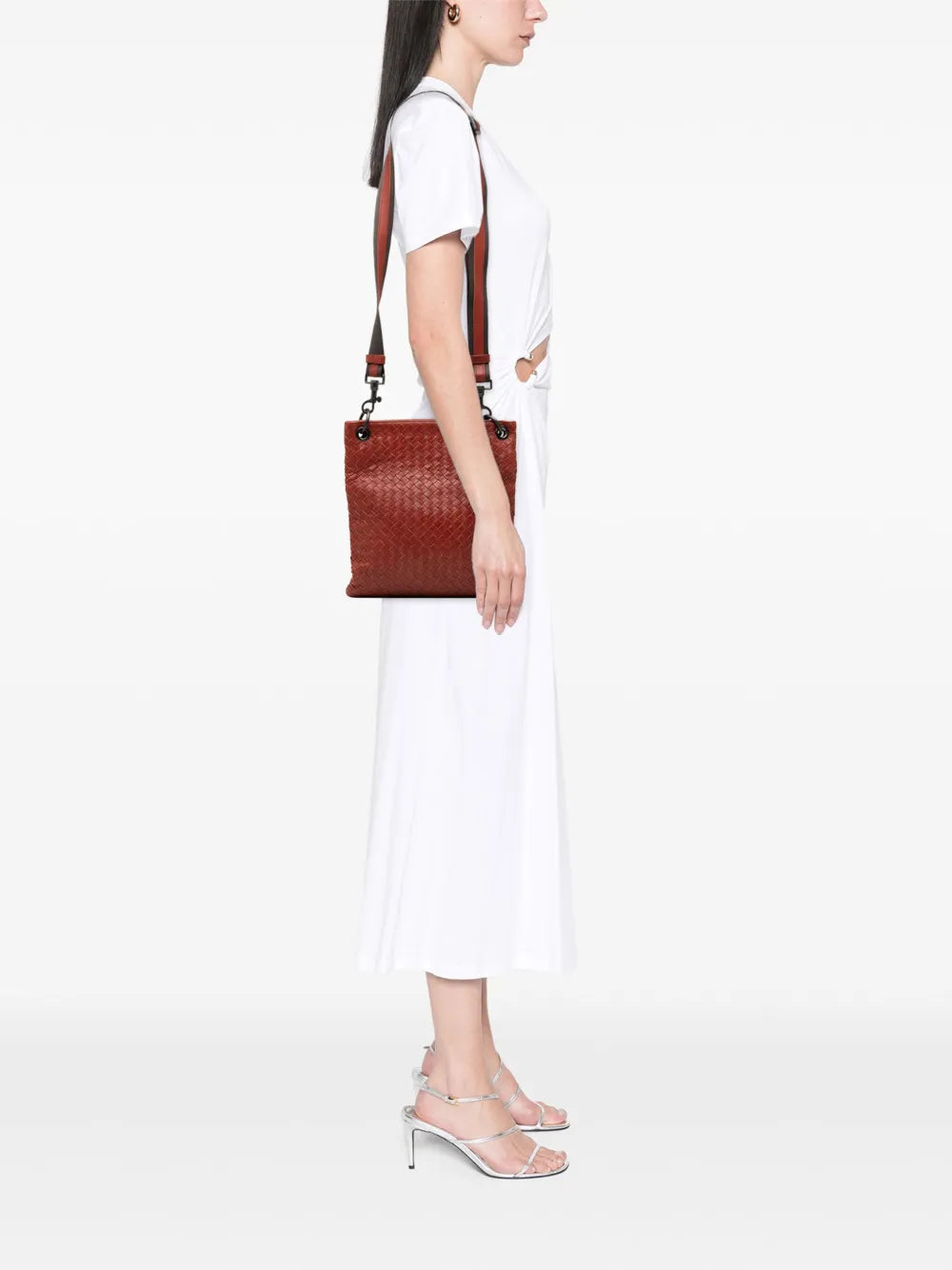 Pre-OwnedBottega Veneta Pre-Owned2012-2025 Leather Intrecciato crossbody bag
