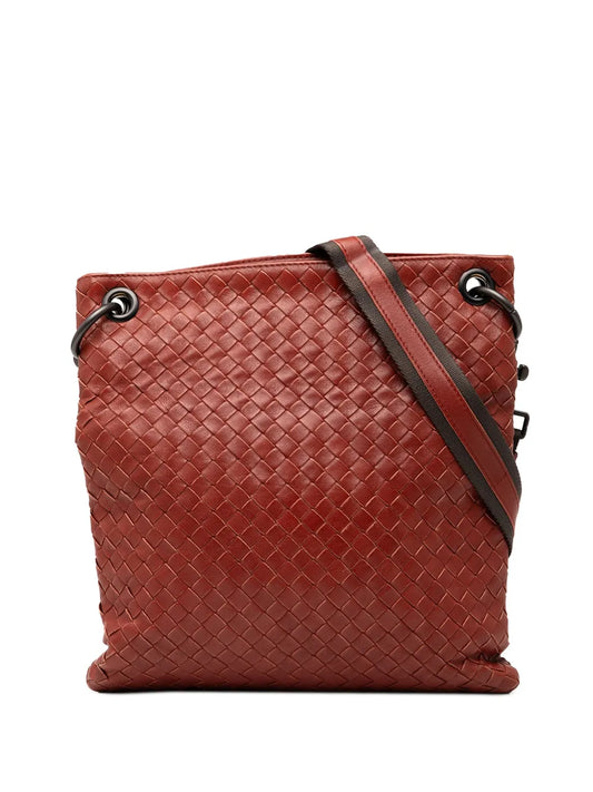 Pre-OwnedBottega Veneta Pre-Owned2012-2025 Leather Intrecciato crossbody bag