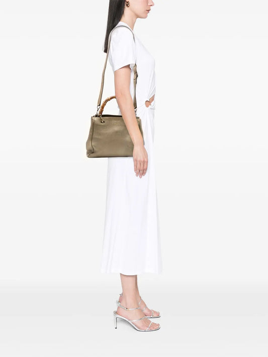 Pre-OwnedGucci Pre-Owned2000-2015 Small Calfskin Bamboo Shopper satchel