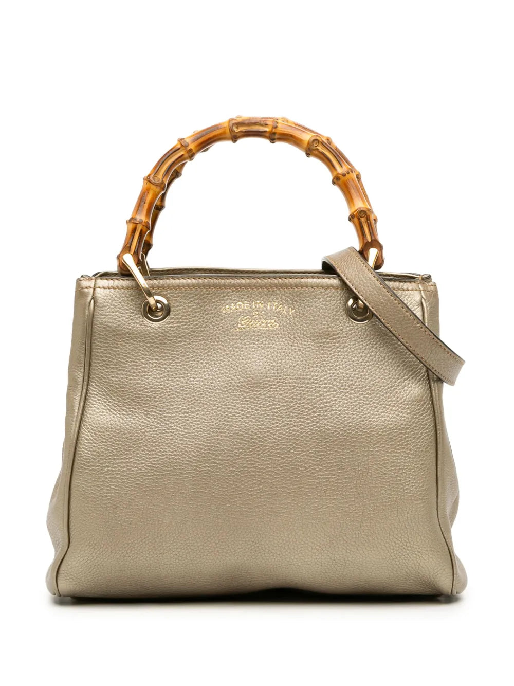 Pre-OwnedGucci Pre-Owned2000-2015 Small Calfskin Bamboo Shopper satchel