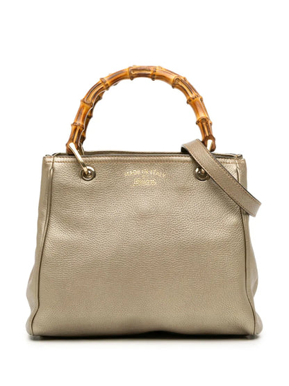 Pre-OwnedGucci Pre-Owned2000-2015 Small Calfskin Bamboo Shopper satchel