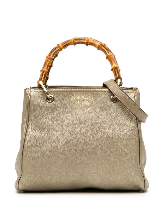 Pre-OwnedGucci Pre-Owned2000-2015 Small Calfskin Bamboo Shopper satchel