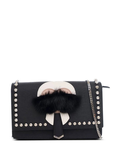 Pre-OwnedFendi Pre-Owned2010-2025 Studded Leather Karlito Wallet on Chain crossbody bag