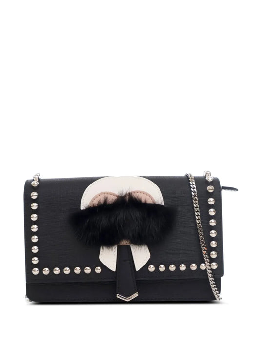 Pre-OwnedFendi Pre-Owned2010-2025 Studded Leather Karlito Wallet on Chain crossbody bag