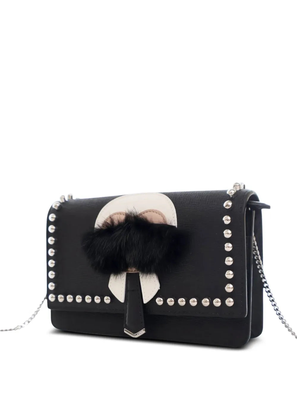 Pre-OwnedFendi Pre-Owned2010-2025 Studded Leather Karlito Wallet on Chain crossbody bag