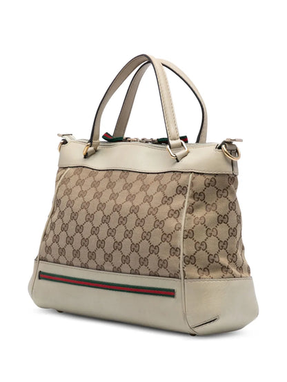 Pre-OwnedGucci Pre-Owned2016-2025 GG Canvas Web Mayfair satchel floriamart.shop