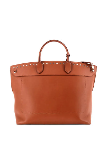 Pre-OwnedBurberry Pre-OwnedSociety Top Handle Bag Studded Leather Large satchel