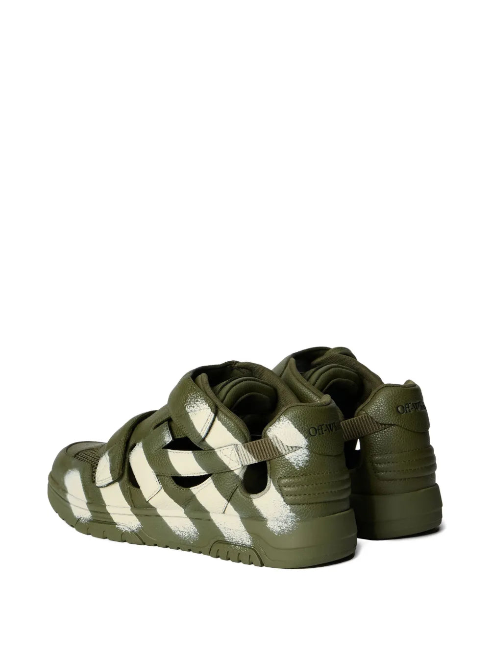 Off-White Out Of Office Striped-Print Sneakers floriamart.shop
