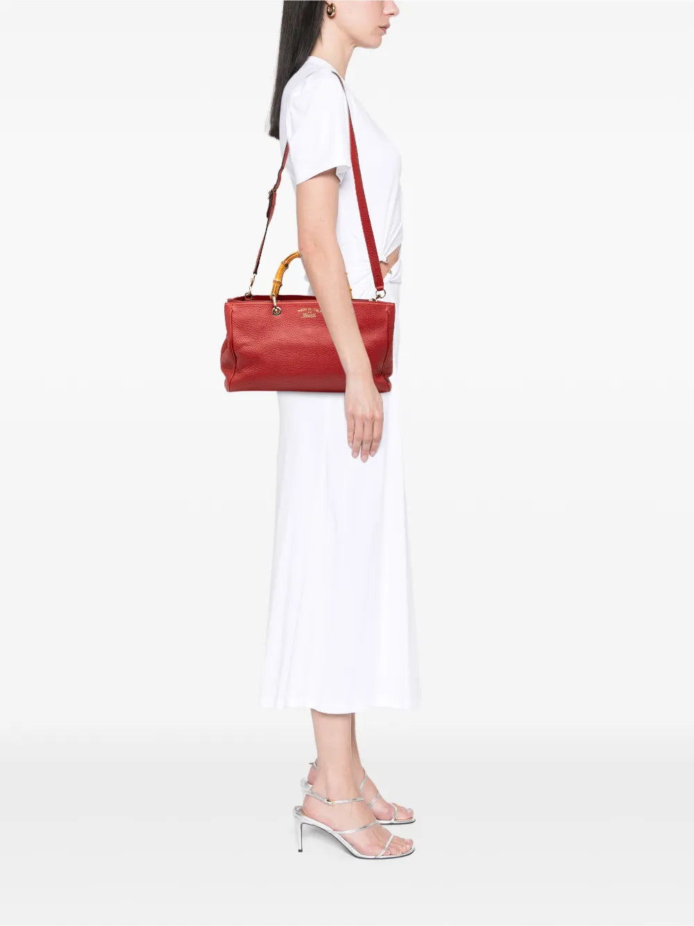 Pre-OwnedGucci Pre-Owned2000-2015 Medium Calfskin Bamboo Shopper satchel