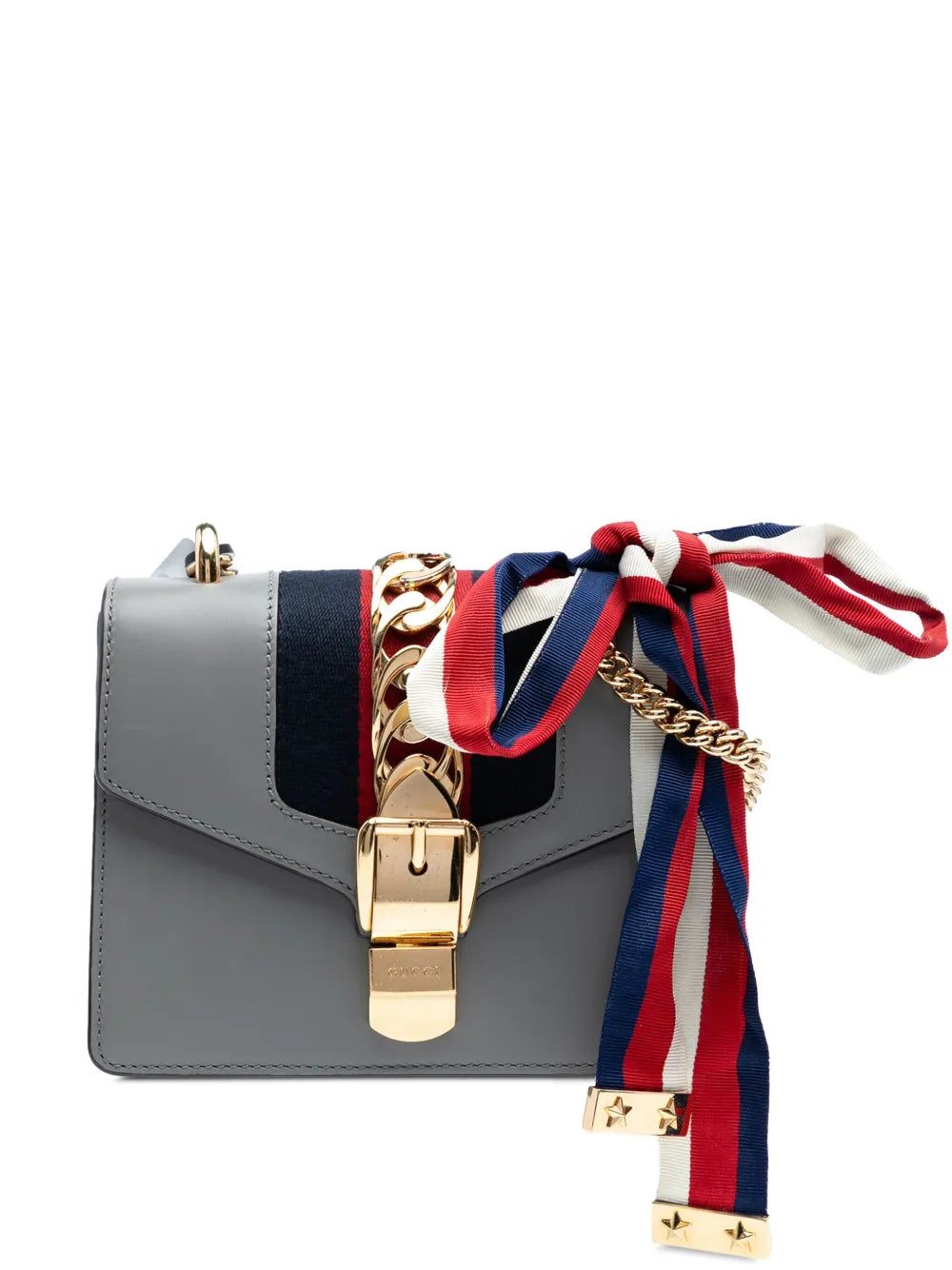 Pre-OwnedGucci Pre-Owned2016-2025 Mini Leather Web Sylvie Chain crossbody bag