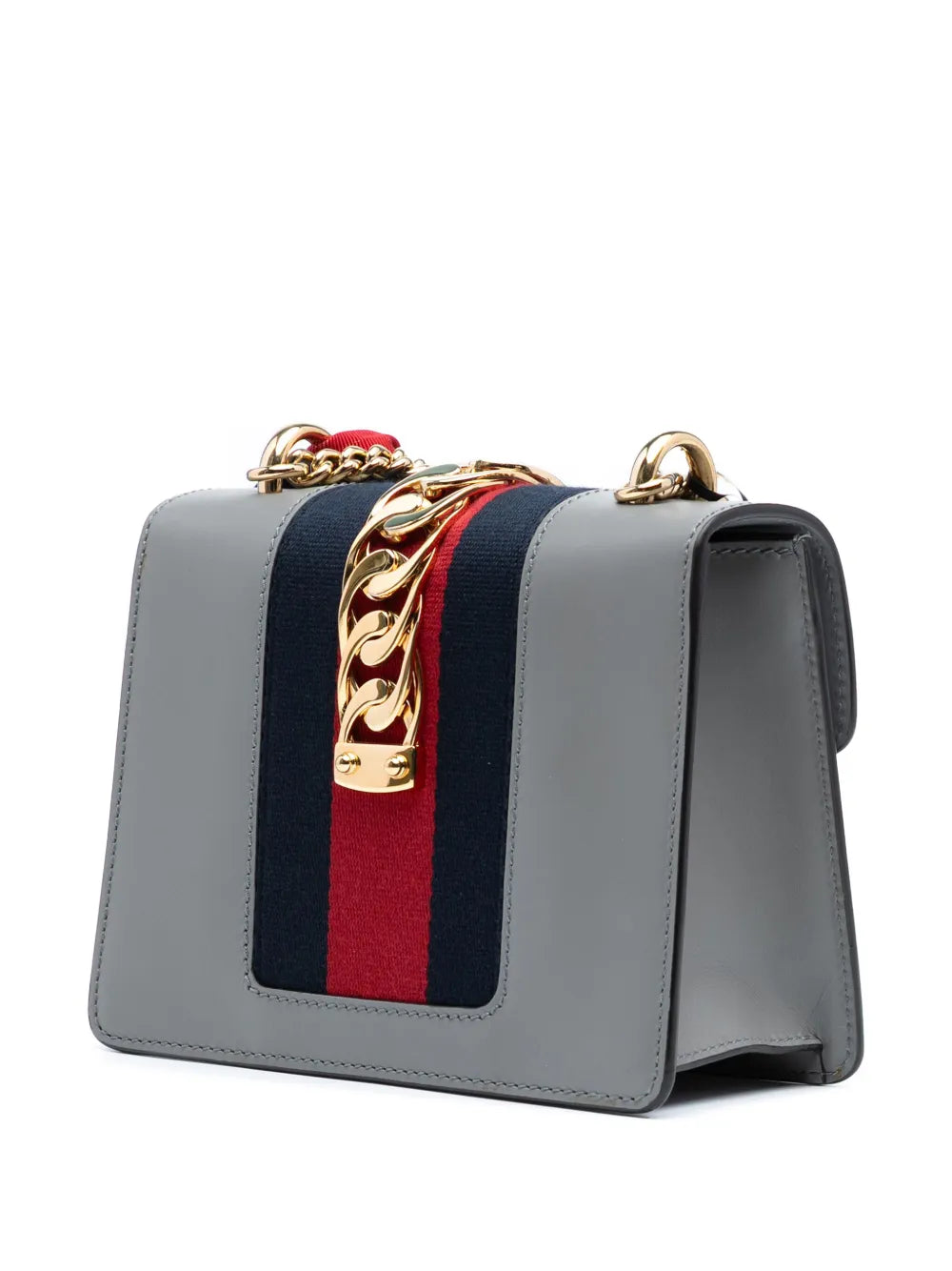 Pre-OwnedGucci Pre-Owned2016-2025 Mini Leather Web Sylvie Chain crossbody bag
