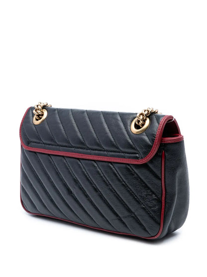 Pre-OwnedGucci Pre-Owned2016-2025 Medium GG Marmont Matelasse Diagonal Leather Torchon shoulder bag