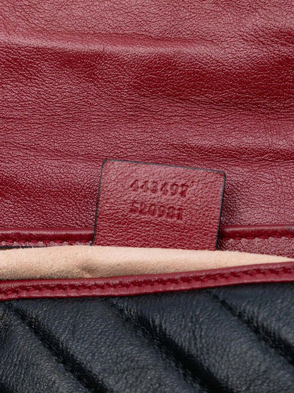 Pre-OwnedGucci Pre-Owned2016-2025 Medium GG Marmont Matelasse Diagonal Leather Torchon shoulder bag