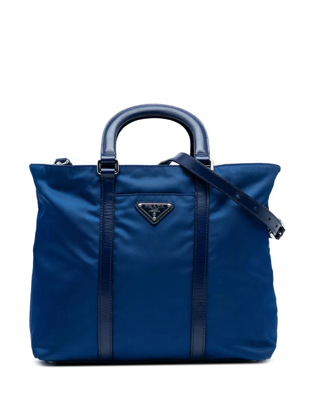 Pre-OwnedPrada Pre-Owned2013-2025 Vitello Trimmed Tessuto satchel floriamart.shop