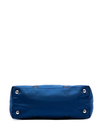 Pre-OwnedPrada Pre-Owned2013-2025 Vitello Trimmed Tessuto satchel floriamart.shop