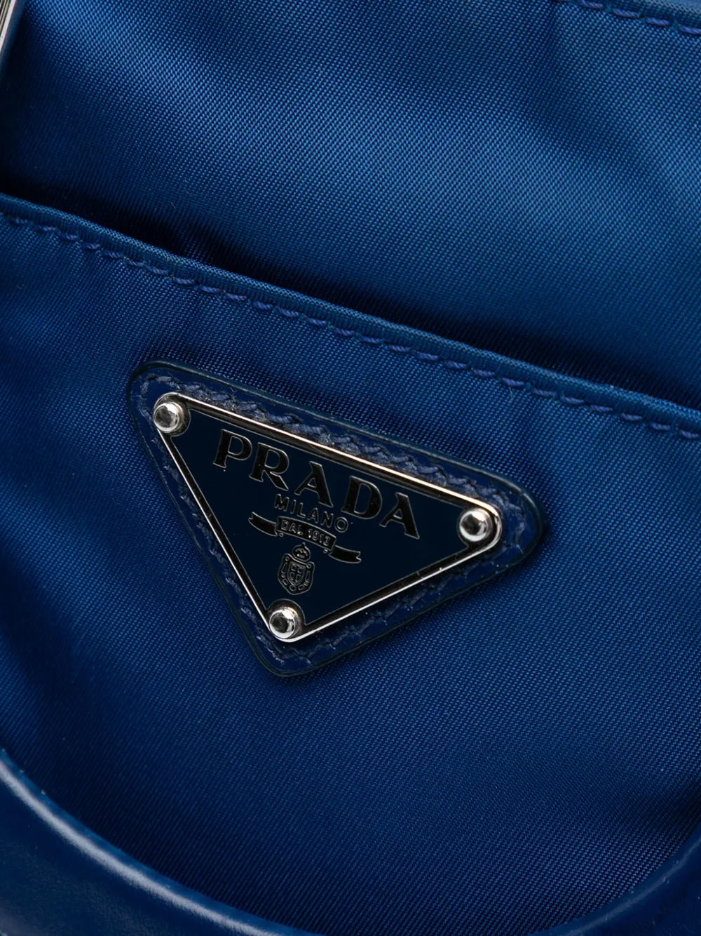Pre-OwnedPrada Pre-Owned2013-2025 Vitello Trimmed Tessuto satchel floriamart.shop