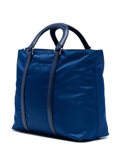 Pre-OwnedPrada Pre-Owned2013-2025 Vitello Trimmed Tessuto satchel floriamart.shop