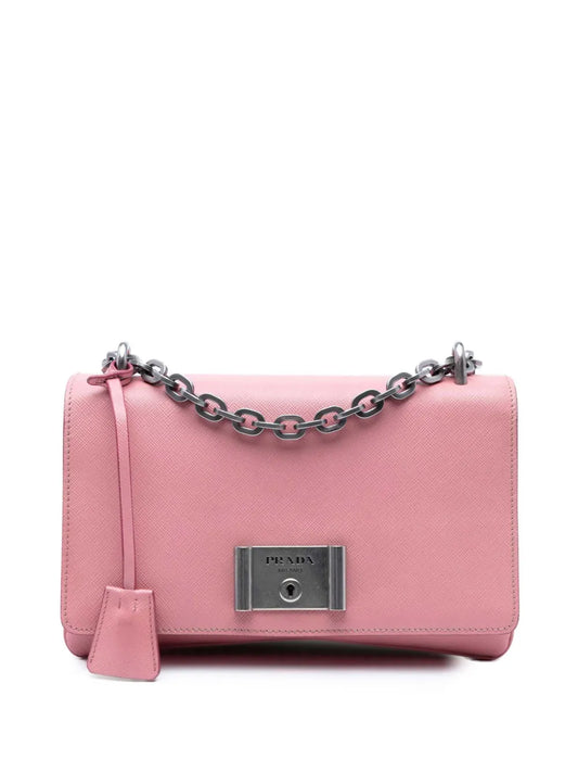 Pre-OwnedPrada Pre-Owned2013-2025 Saffiano Lux Lock Chain Flap crossbody bag
