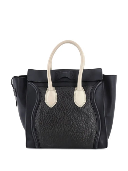 Pre-OwnedCeline Pre-OwnedBicolor Luggage Bag Crocodile Embossed Leather Mini satchel