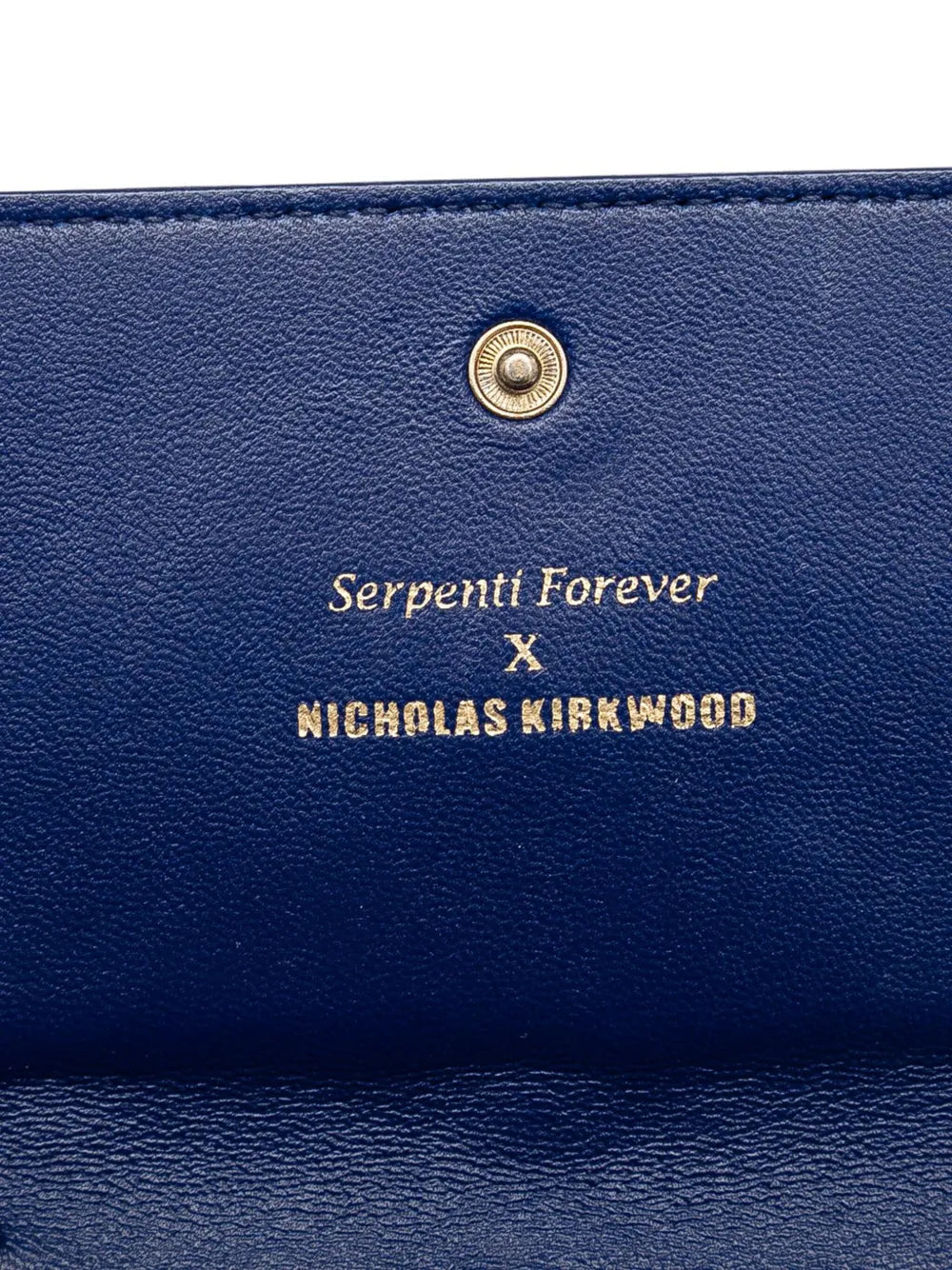 Pre-OwnedBvlgari Pre-Owned2010-2025 Nicholas Kirkwood Studded Leather Serpenti Forever Wallet on Chain crossbody bag
