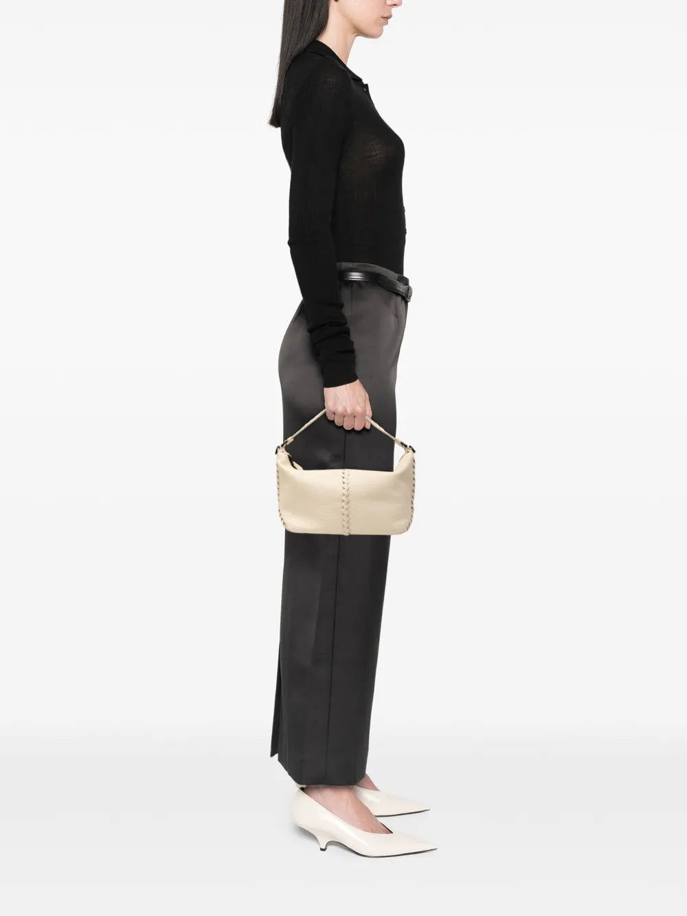 Pre-OwnedBottega Veneta Pre-Owned2012-2025 Intrecciato Trimmed Cervo hobo bag