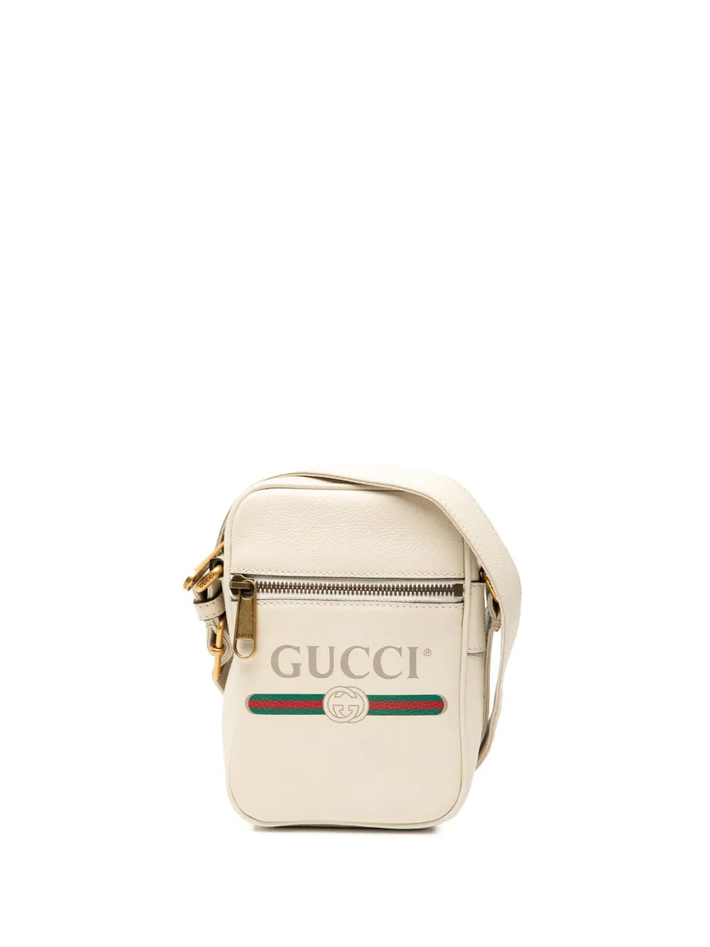 Pre-OwnedGucci Pre-Owned2000-2015 Mini Grained Calfskin Logo crossbody bag