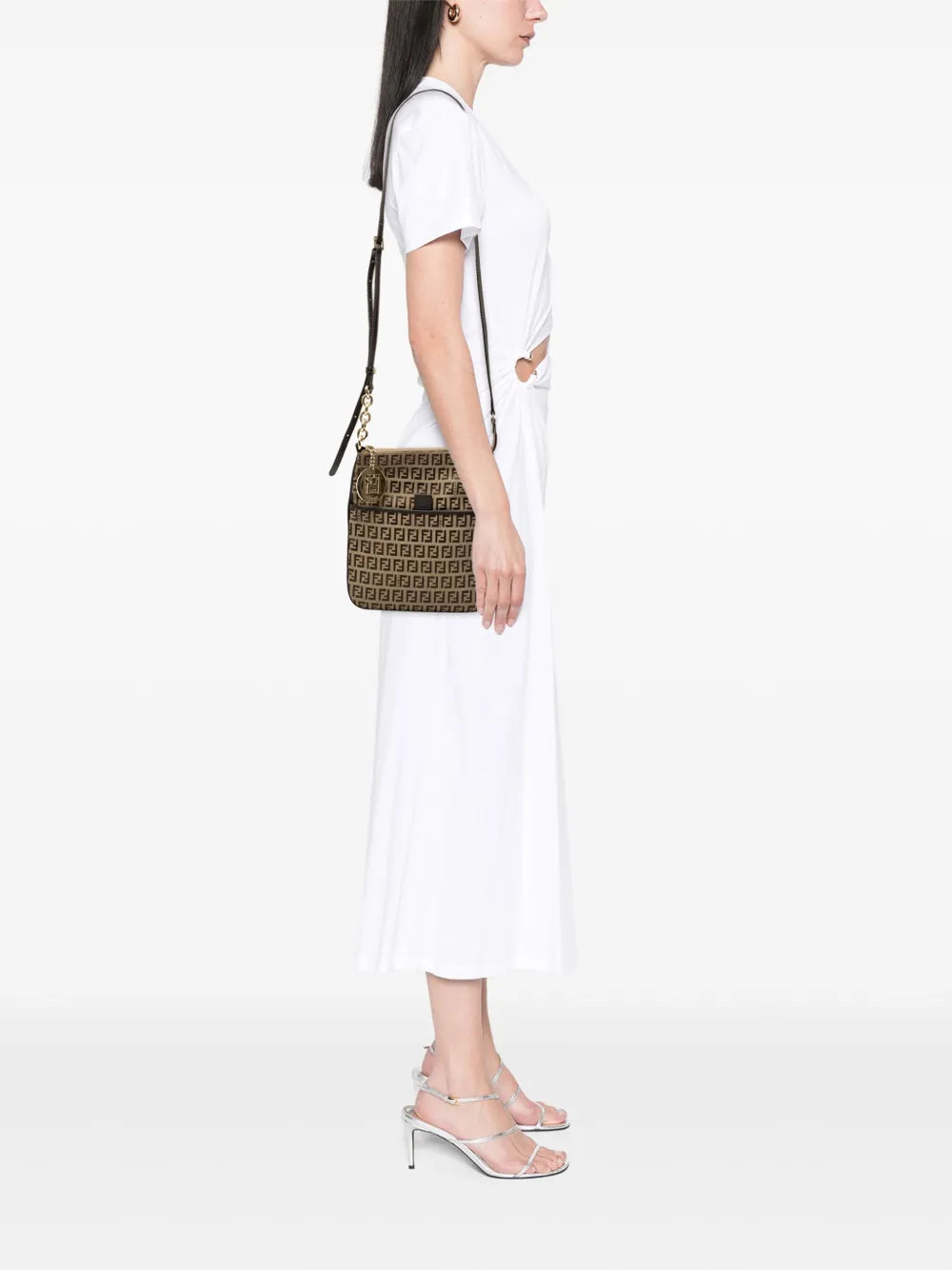 Pre-OwnedFendi Pre-Owned2000-2010 Zucchino Coated Canvas Forever crossbody bag floriamart.shop