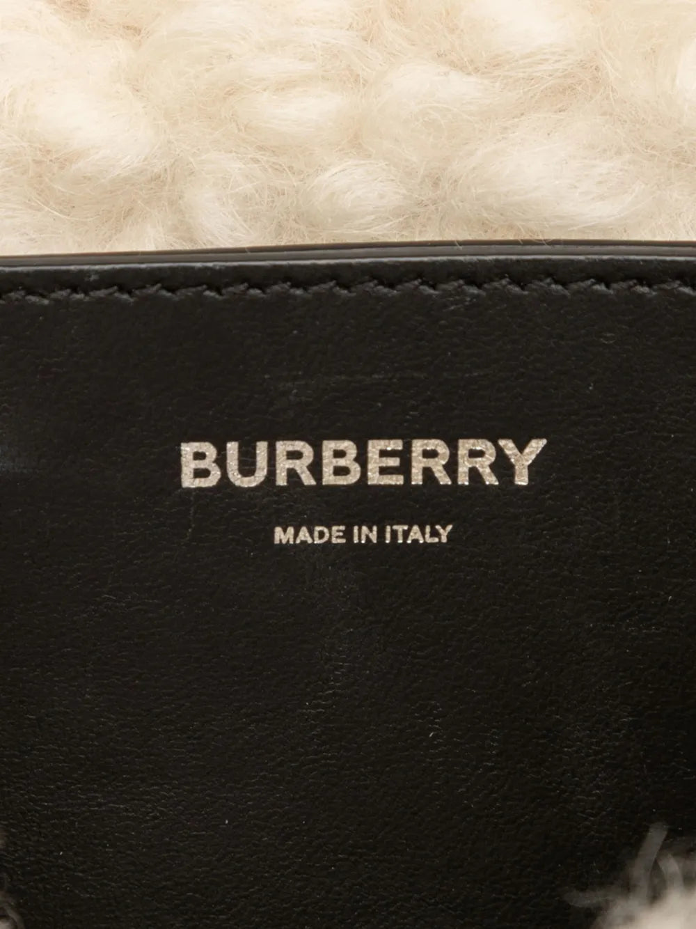 Pre-OwnedBurberry Pre-Owned2018-2025 Small Shearling Trimmed Coated Canvas Lola crossbody bag