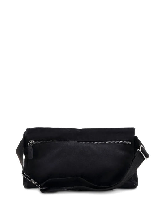 Pre-OwnedGucci Pre-OwnedVintage Double GG Canvas with Leather belt bag