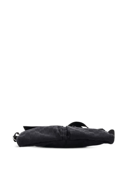 Pre-OwnedGucci Pre-OwnedVintage Double GG Canvas with Leather belt bag