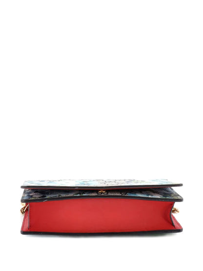 Pre-OwnedGucci Pre-OwnedChain Wallet Blooms Print GG Coated Canvas crossbody bag