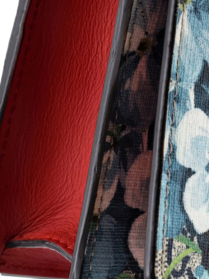 Pre-OwnedGucci Pre-OwnedChain Wallet Blooms Print GG Coated Canvas crossbody bag