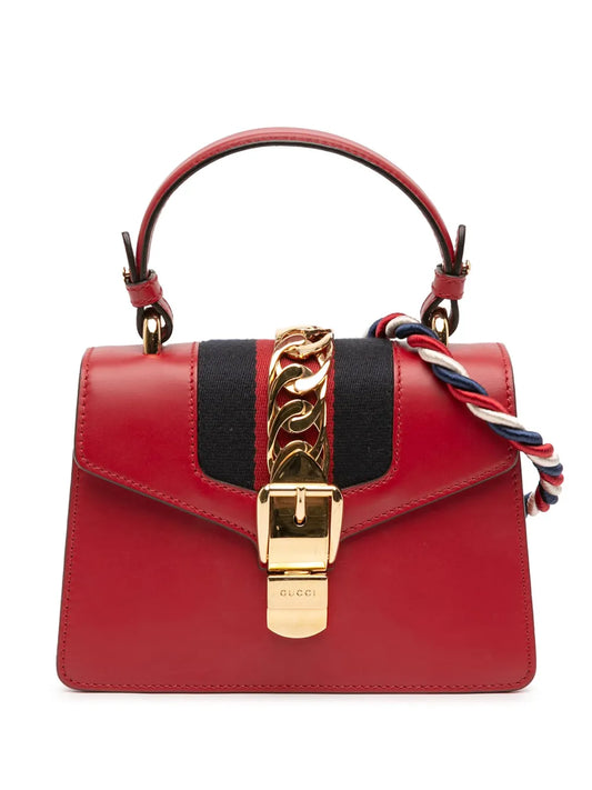 Pre-OwnedGucci Pre-Owned2016-2025 Mini Calfskin Sylvie satchel