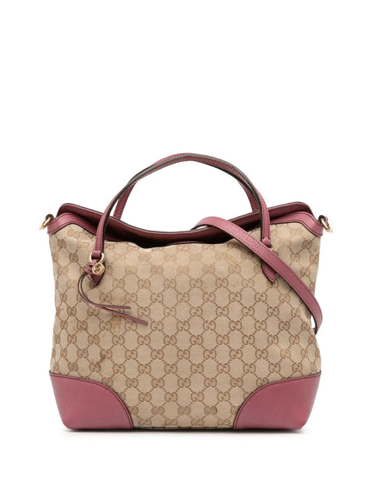 Pre-OwnedGucci Pre-Owned2016-2025 Medium GG Canvas Bree satchel floriamart.shop