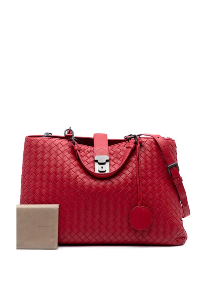 Pre-OwnedBottega Veneta Pre-Owned2012-2025 Medium Nappa Intrecciato Roma satchel