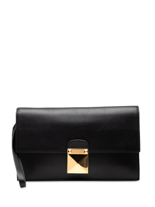 Pre-OwnedValentino Garavani Pre-Owned2000-2017 Calfskin Rockstud Wristlet clutch bag floriamart.shop