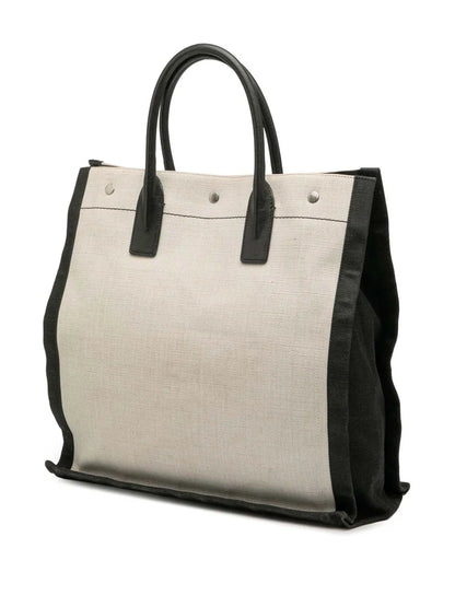Pre-OwnedSaint Laurent Pre-Owned2020 Linen Rive Gauche North South tote bag