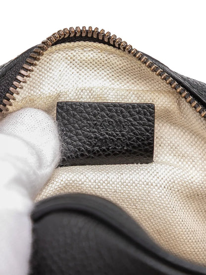 Pre-OwnedGucci Pre-Owned2016-2025 Mini Grained Calfskin Logo crossbody bag