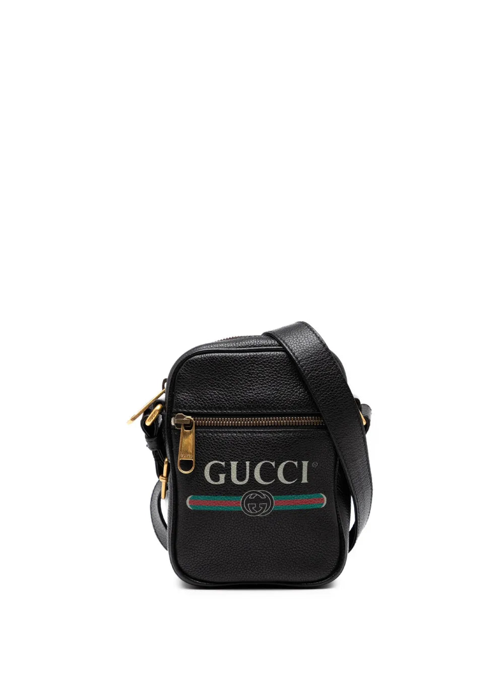 Pre-OwnedGucci Pre-Owned2016-2025 Mini Grained Calfskin Logo crossbody bag