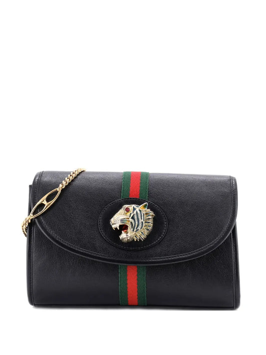 Pre-OwnedGucci Pre-OwnedRajah Web Chain Shoulder Bag Leather Small crossbody bag